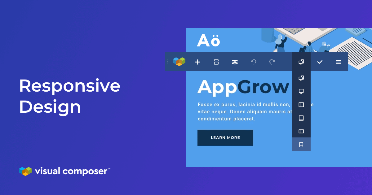Visual Composer responsive design