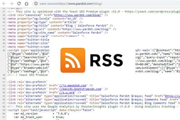 find an RSS feed