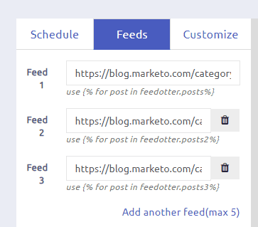 Feed Loop Code Example