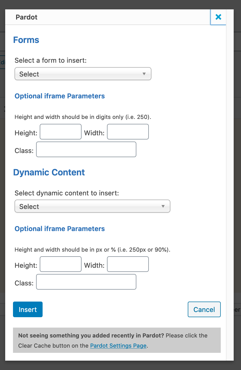 pardot lead form