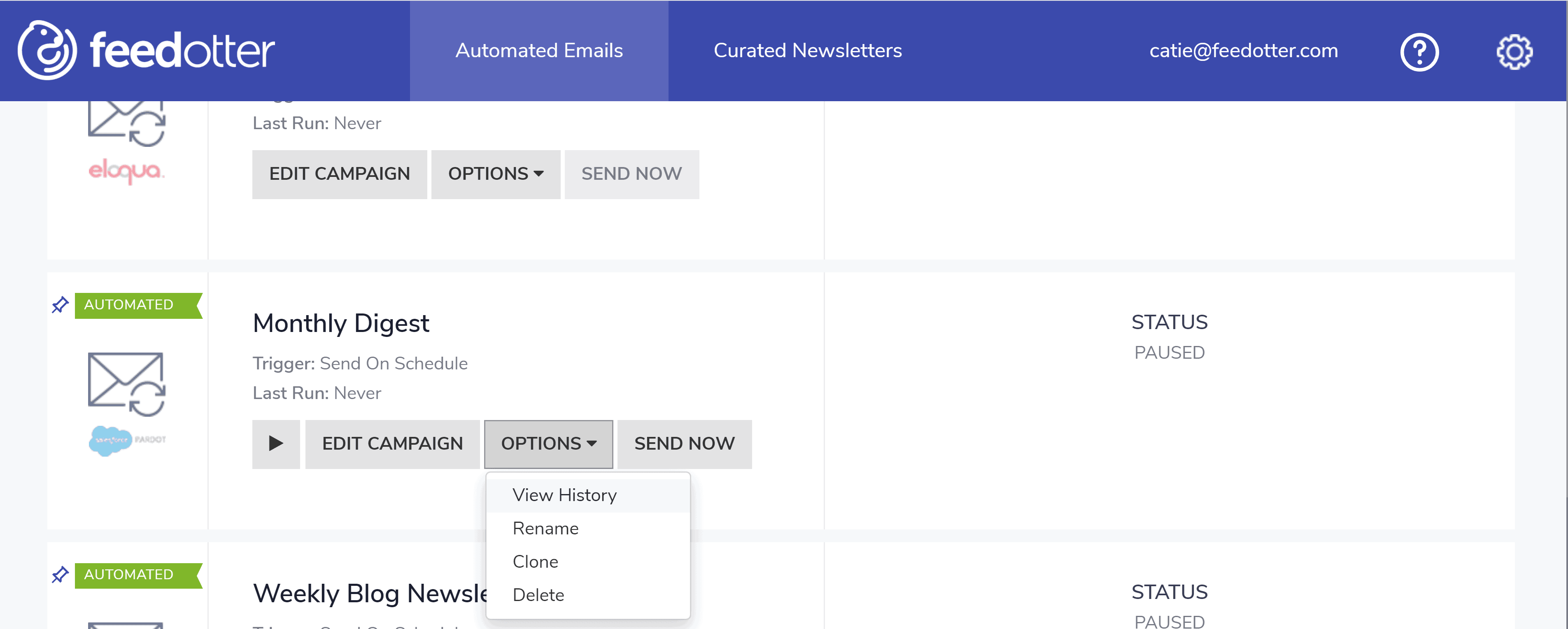 Finding the problem after using automated email notifications