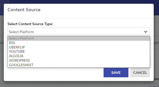 Create a newsletter content source
