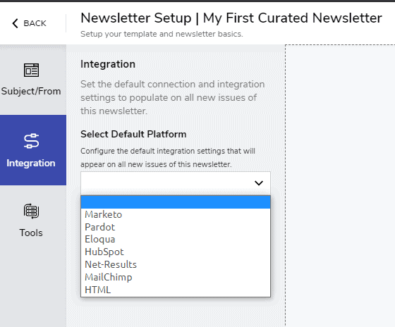 Configure Marketo connection for Marketo curated newsletter