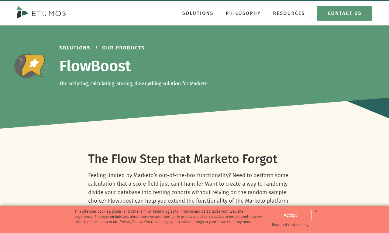 FlowBoost Etumos Marketo Integration