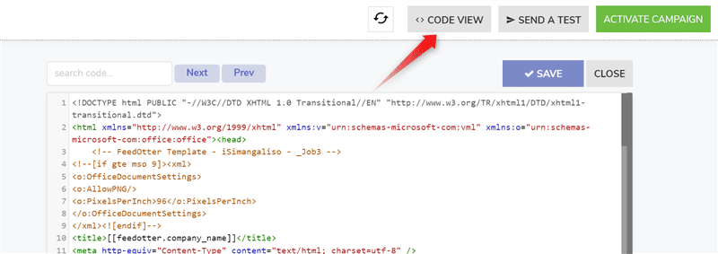 New UI: Code View button at top