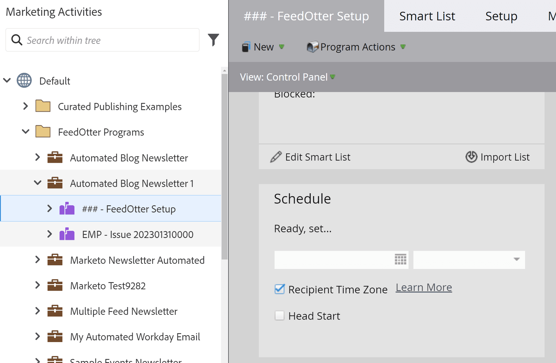 Easy steps for using recipient time zones in Marketo emails 3 Use recipient time zone in Feedotter emails