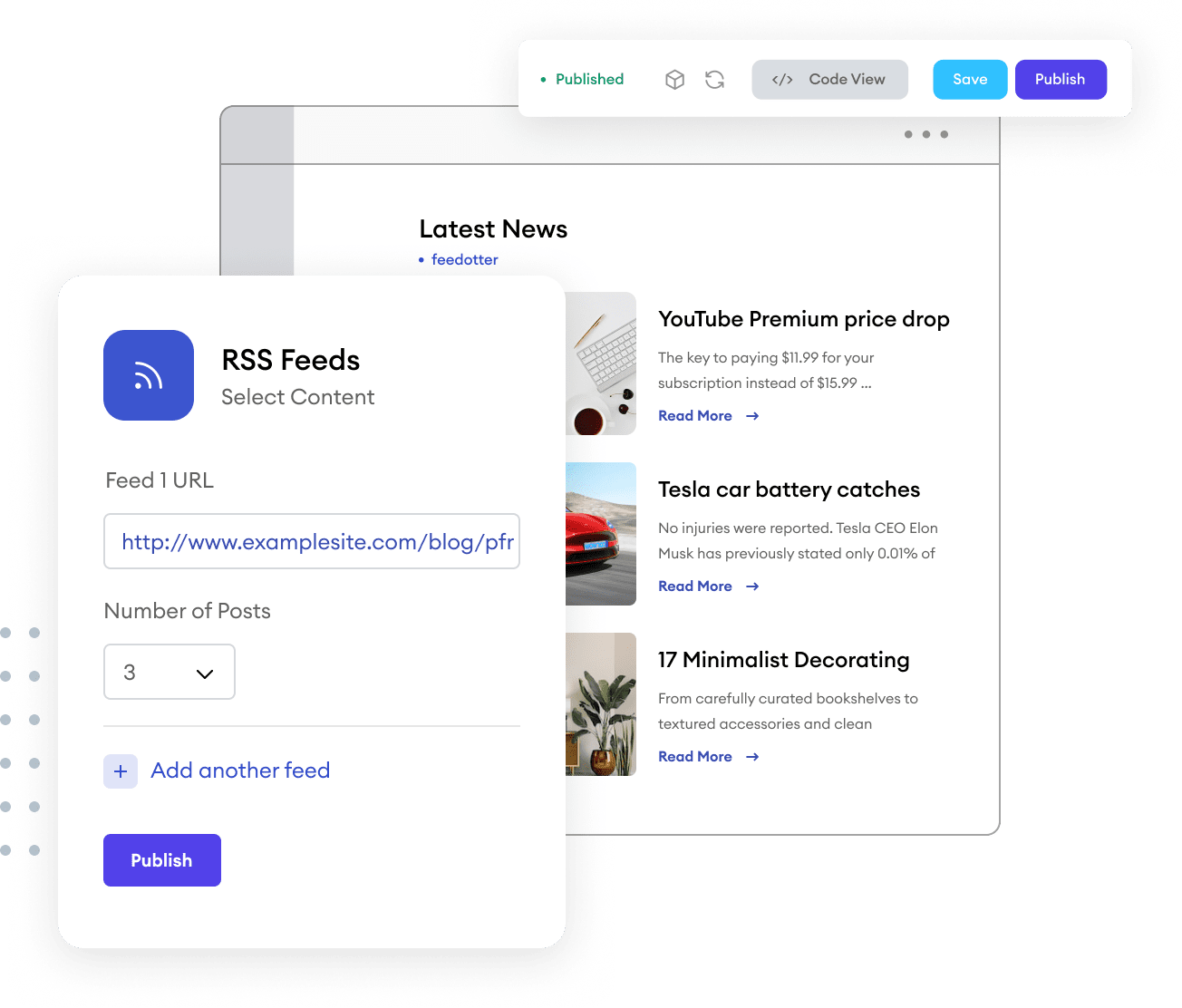 Customize your Eloqua newsletter with FeedOtter's built-in templates