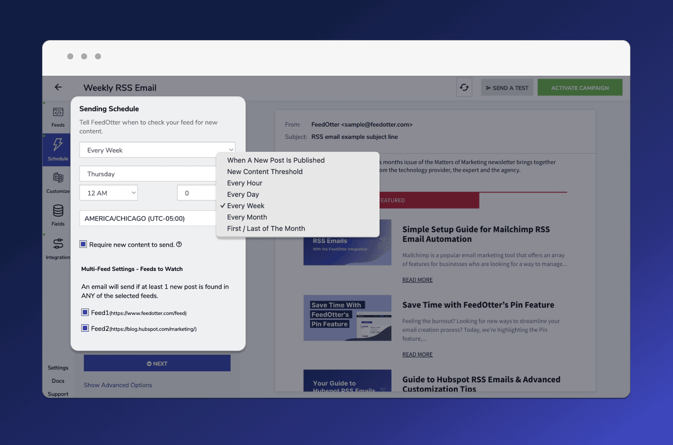 FeedOtter - automated Pardot Newsletters