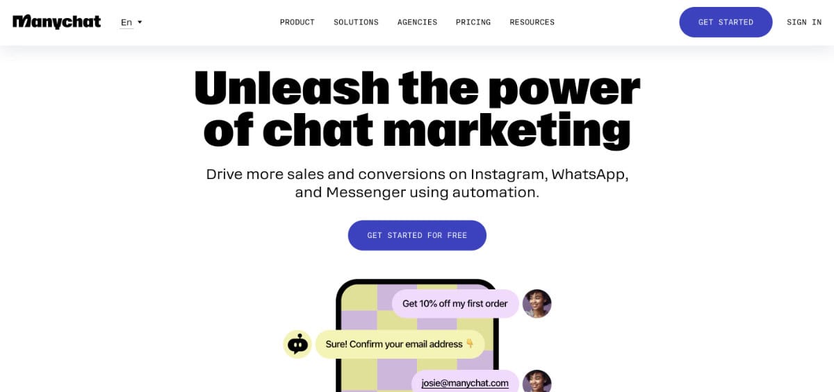 Content Marketing Automation Tool Manychat
