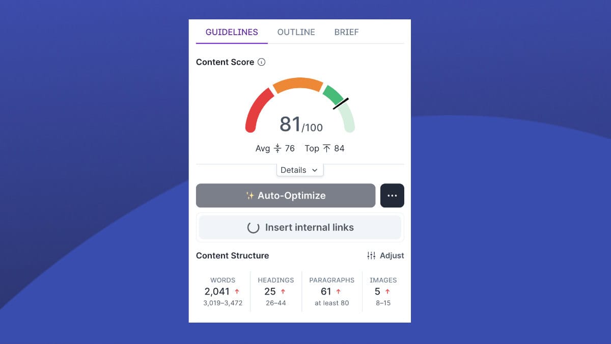 content marketing automation tool SurferSEO