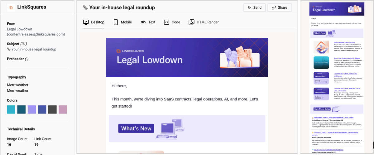 B2B Newsletter - LinkSquares