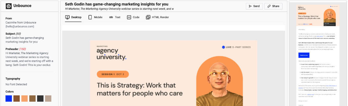 B2B Newsletters - Unbounce