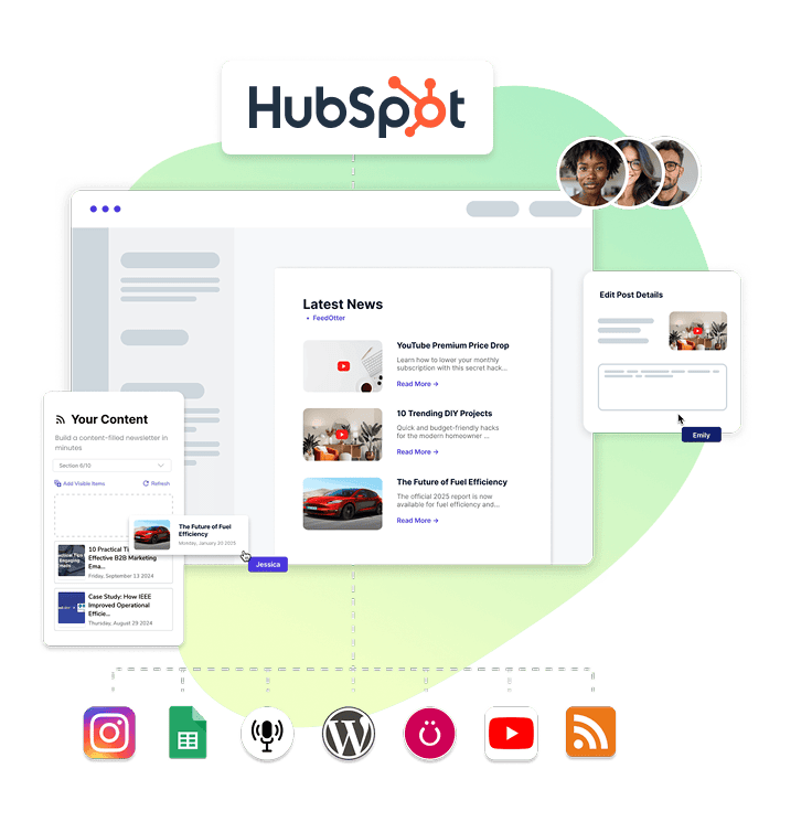 HubSpot newsletter workflow diagram