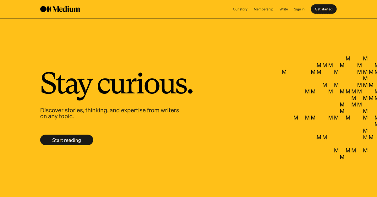 Medium is an alternative to Substack