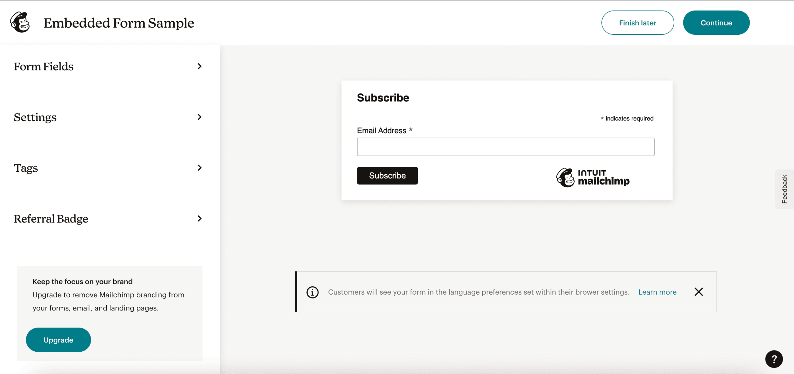 Mailchimp Blog Subscription Setup 03