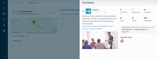 How to Create a Data-Driven Social Media Plan for Your Business 6 Oktopost Post Details Screenshot
