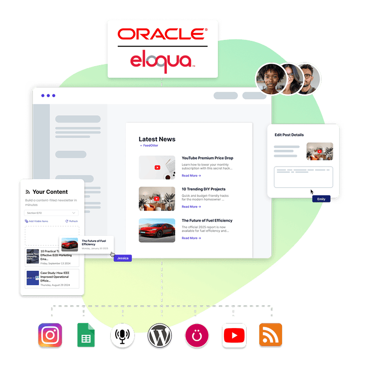 Eloqua newsletter workflow diagram