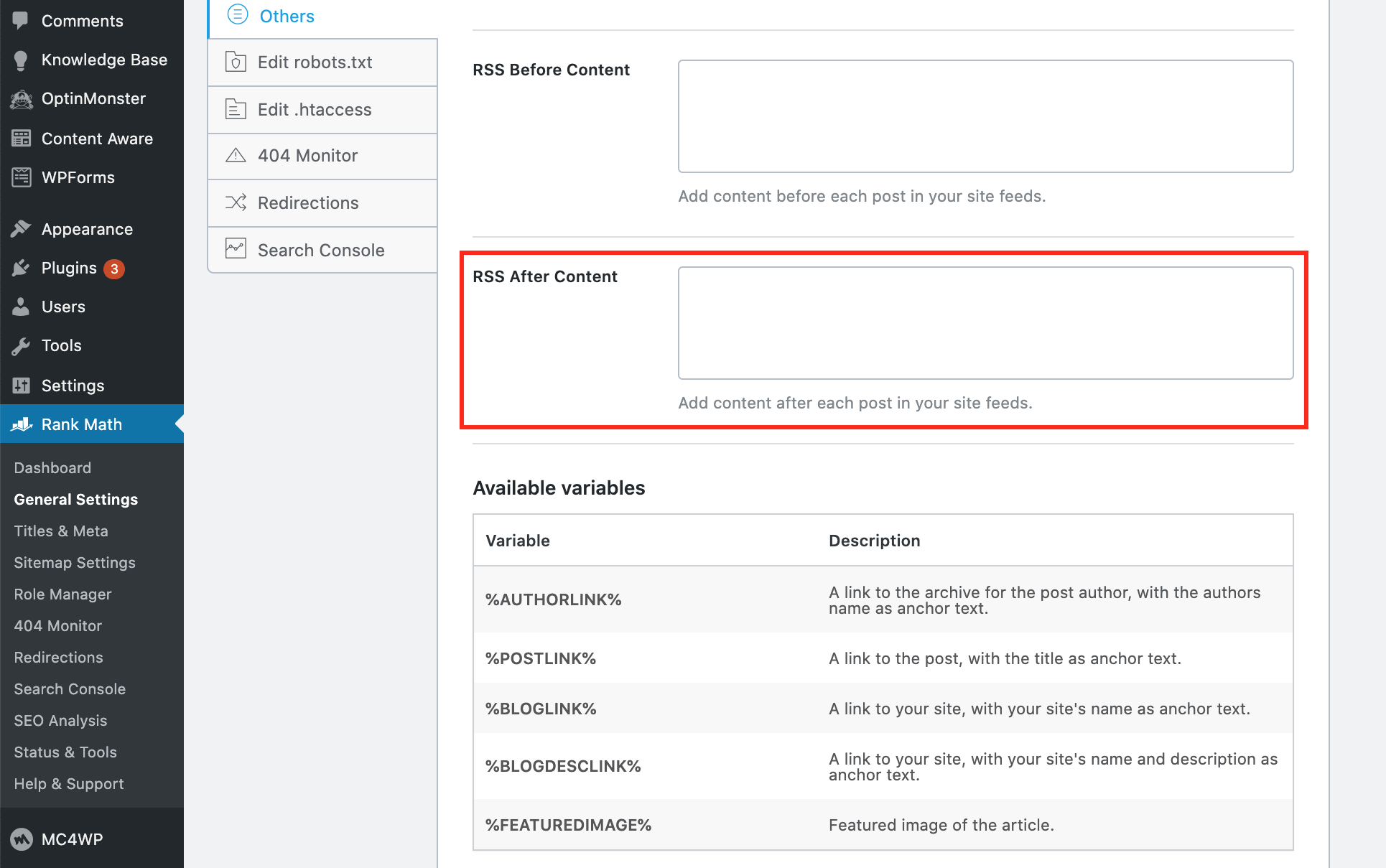 How To Remove "This Post First Appeared" From Your Blog's RSS Feed in WordPress 3 remove-this-post-first-appeared-in-rank-math