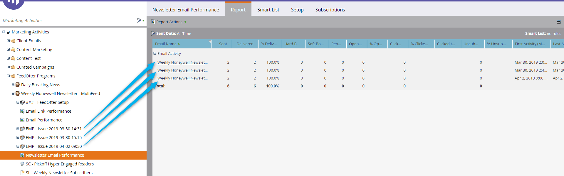 Creating Accurate RSS Email Reports in Marketo 3 View the accurate rss email report