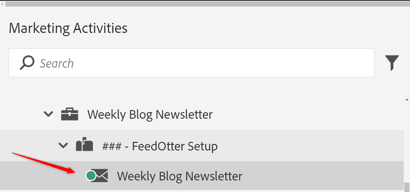 Using the Marketo Operational Email Feature With Feedotter In 4 Easy Steps 5 Ensure Marketo operational email is working with green dot