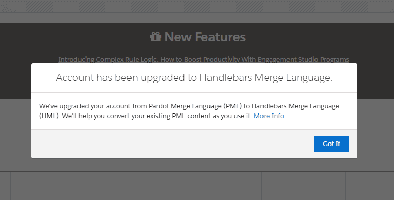 Handlebars Merge Fields in Pardot: Everything You Need to Know About This Impressive Feature 3 Pardot HML Update